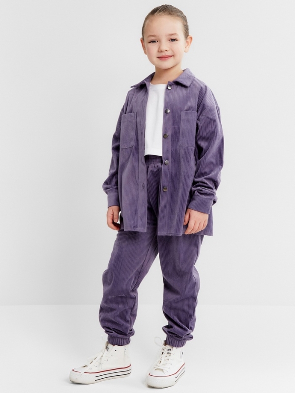 Костюм детский KAFTAN Костюм детский KAFTAN "Velvet", размер 36 (134-140), цвет фиолетовый