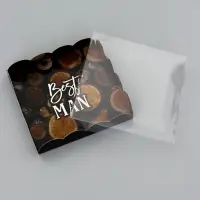 Коробка для печенья, &laquo;Мужчине&raquo;, 15&times;15&times;3 см