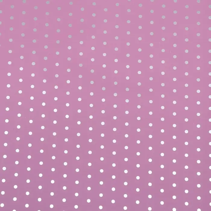 Плёнка матовая &laquo;Серебристый горох&raquo; фиолетовый, орхидея, 0.58&times;0.58 м