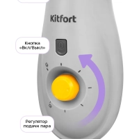 Паровая швабра с насадками КТ-3933 - 1250 Вт