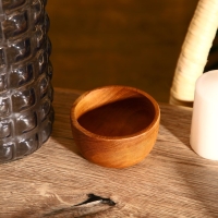 Миска 10х10х5 см, тиковое дерево