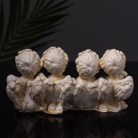 Статуэтка "Ангелы love" 7х13х5 см, позолота