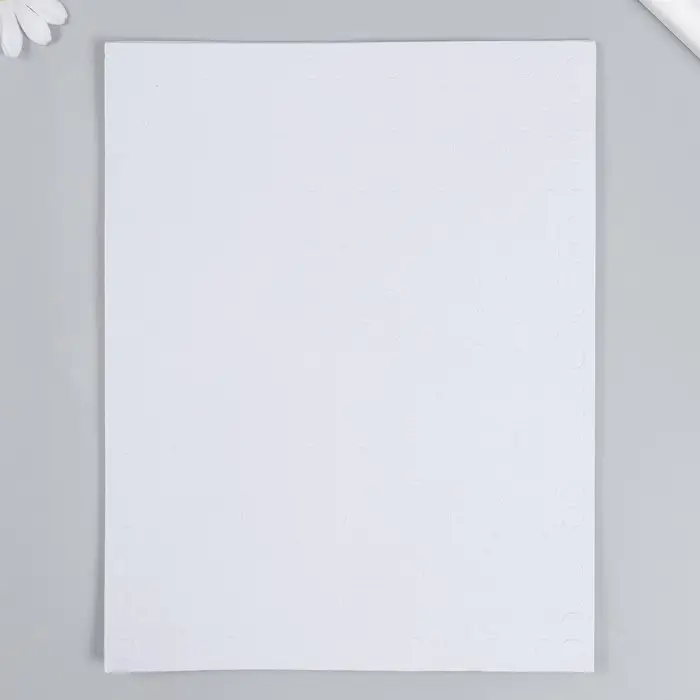 Клейкая лента двухсторонняя "Круглый белый" диаметр 0,8 см на листе 414 шт