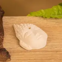 Подставка под благовония &laquo;Лицо Будды&raquo;, 6.5&times;4.5&times;2 см, керамика, бежевая