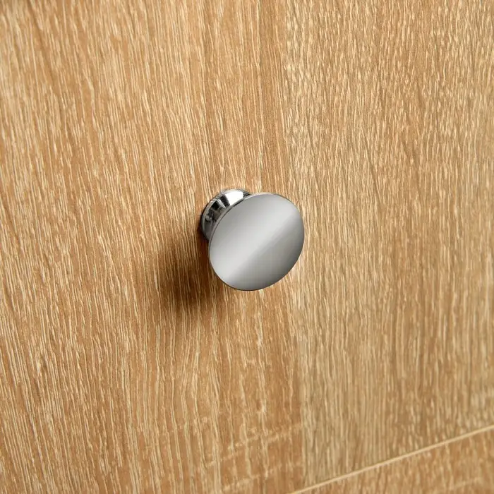 Ручка-кнопка ТУНДРА РК002, цвет хром