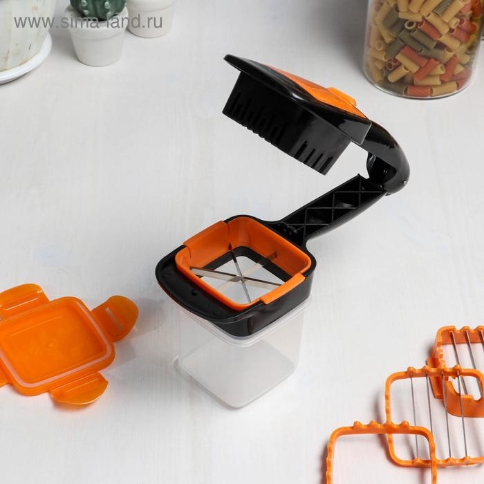 Щипцы - овощерезка &laquo;Чудотворец&raquo;, универсальные 5 в 1, 12,5&times;7,8&times;21,3 см, цвет МИКС