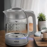 Чайник электрический стеклянный КТ-6766 - 3 л