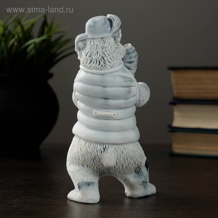 Сувенир "Медведь с самоваром" 14,5см