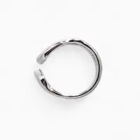 Серьга "Кафф" булавка, цвет серебро