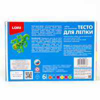 Тесто для лепки &laquo;Пластишка № 1&raquo;, 6 цветов по 80 г