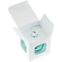 Елочный шар Finery Gloss, 8 см, глянцевый бирюзовый