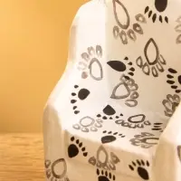 Сувенир &laquo;Кресло с следами&raquo;, 5&times;3&times;6.5 см, дерево, чёрно-белый