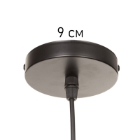 Светильник Timothy 1х40Вт Е27 пр-1м черный 32,5х32,5х12см