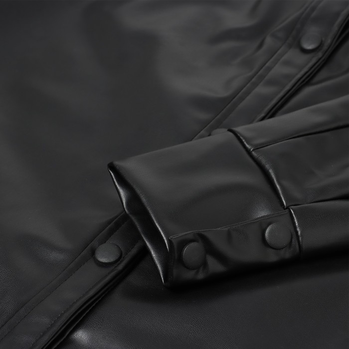 Рубашка женская из экокожи MIST, р.46, черный