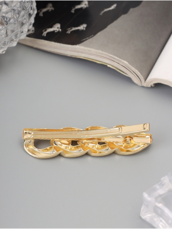 Зажим для волос Зажим для волос "Жаклин" звенья, 6 см, золото