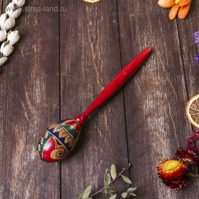 Сувенирный музыкальный инструмент &laquo;Маракас&raquo;, 20&times;5&times;5 см, МИКС