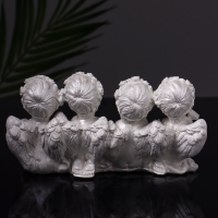 Статуэтка "Ангелы love" 7х13х5 см, перламутр