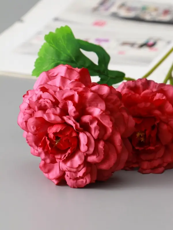 Цветы искусственные "Хризантема волнистая галант" d-8 см 58 см, пыльно-розовый