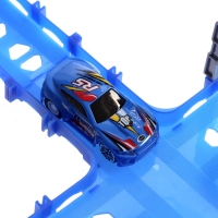 Автотрек &laquo;Стремительный мир&raquo;, радиоуправление, 2 машинки, мёртвая петля, свет