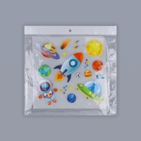 Термотрансфер &laquo;Космос&raquo;, 19,5 &times; 18,4 см, 11 дизайнов, цена за 1 лист