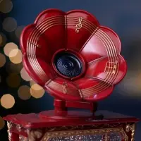 Фигура светодиодная "Граммофон" 36х16х9 см, 3хААА (не в компл.), музыка, USB, Т/БЕЛЫЙ