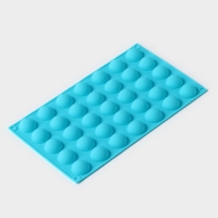 Форма для выпечки Доляна &laquo;Полусферы&raquo;, силикон, 30&times;17,5 см, 35 ячеек (d=2,5), цвет МИКС