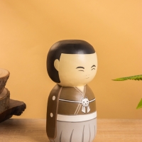 Деревянная кукла кокеши "Макото" 7х7,5х15 см