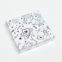 Коробка для печенья, LoVe, 15&times;15&times;3 см