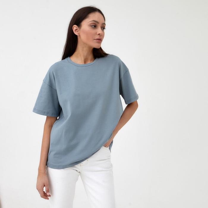 Футболка женская MIST basic, S-M, серо-голубой Футболка женская MIST basic, S-M, серо-голубой
