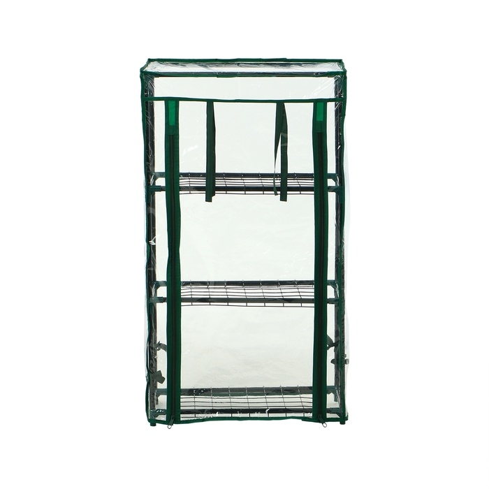 Парник-стеллаж, 3 полки, 80 × 24 × 46 см, металлический каркас d = 12 мм, чехол плёнка 80 мкм, Greengo Парник-стеллаж, 3 полки, 80 × 24 × 46 см, металлический каркас d = 12 мм, чехол плёнка 80 мкм, Greengo