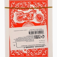 Карты игральные 54 шт "Мотоцикл", карта 6.2 х 8.7 см, красная рубашка, 280 г