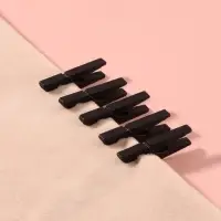 Прищепки для шитья, 3&times;0.9&times;0.3 см, 10 шт., чёрные
