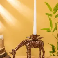 Подсвечник "Жираф" алюминий 26х11х17 см