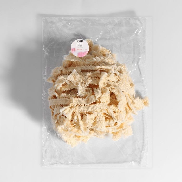 Тесьма декоративная &laquo;Бахрома&raquo;, 45 мм, 10 &plusmn; 1 м, цвет бежевый