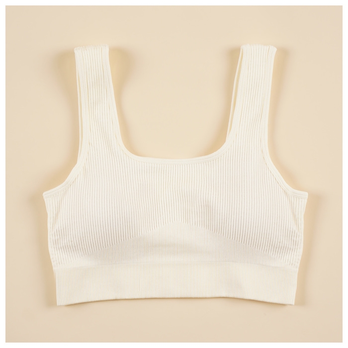 Топ спортивный женский Sima-Land Home, р. L, цвет молочный