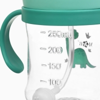 Mum&Baby, Поильник- непроливайка с трубочкой, дракоша, бирюзовый SL-07275B