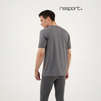 Футболка мужская Resport, р. 48, цвет серый, базовая, со вставками