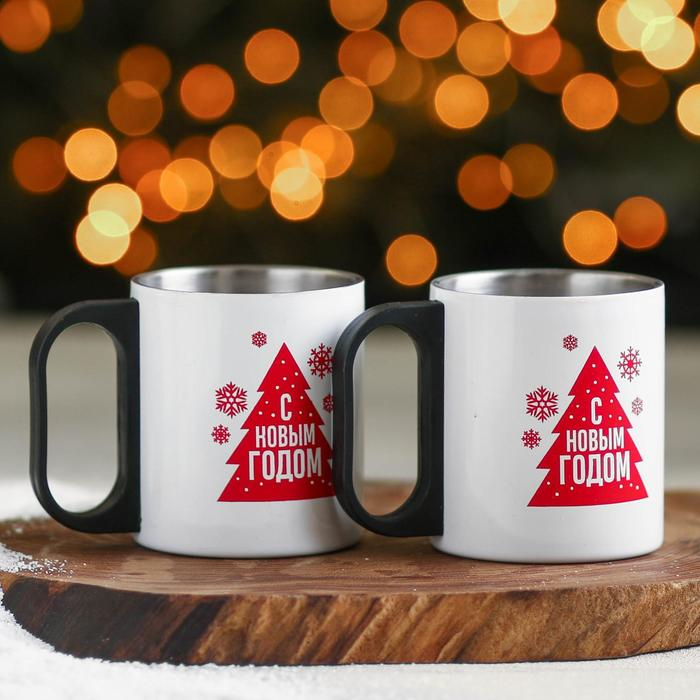 Новый год. Набор &laquo;С Новым годом&raquo;:: термос 500 мл, кружка 200 мл, 2 шт.