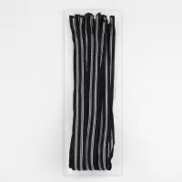 Молния &laquo;Трактор&raquo;, №5, разъёмная, замок автомат, 60 см, чёрная, белая