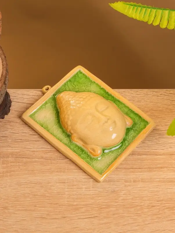 Подставка под благовония &laquo;Будда&raquo;, 11&times;9&times;3 см, керамика, зелёно-коричневая