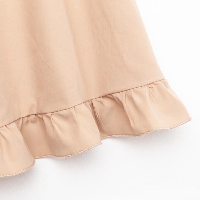 Платье для девочки KAFTAN "Cute", размер 34 (122-128), цвет бежевый