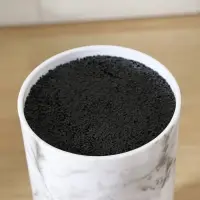 Подставка для ножей с наполнителем Доляна &laquo;Мрамор&raquo;, 22&times;11 см, цвет белый