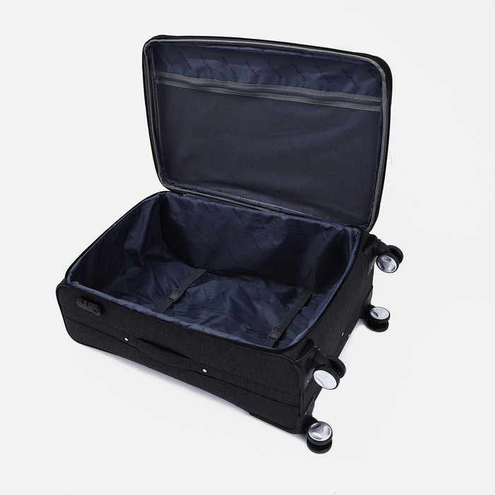 Чемодан малый 20 Чемодан малый 20", наружный карман, кодовый замок, цвет чёрный