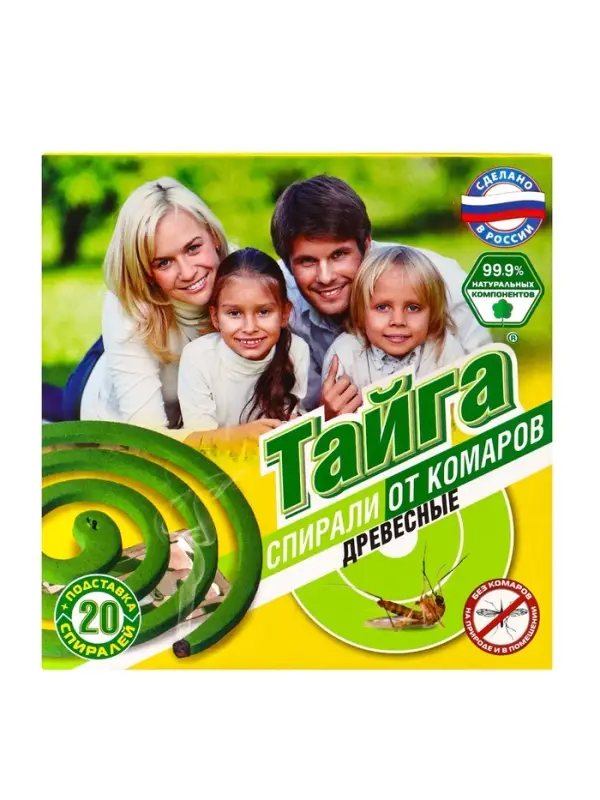 Тайга спирали от комаров 20 шт. в упаковке