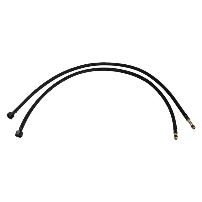 Подводка гибкая для смесителя ZEIN engr, нейлон, 1/2", М10, 80 см, набор 2 шт., черная