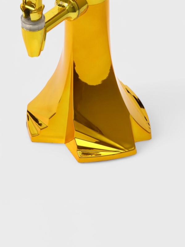 Башня пивная &laquo;Вавилон голд&raquo;, 3 л, ёмкость для льда, подсветка, пластик, золотистый