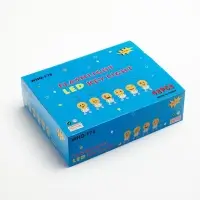 Фонарик брелок для ключей на кольце &laquo;Смайлик&raquo;, 1 LED, 3&times;5.5 см