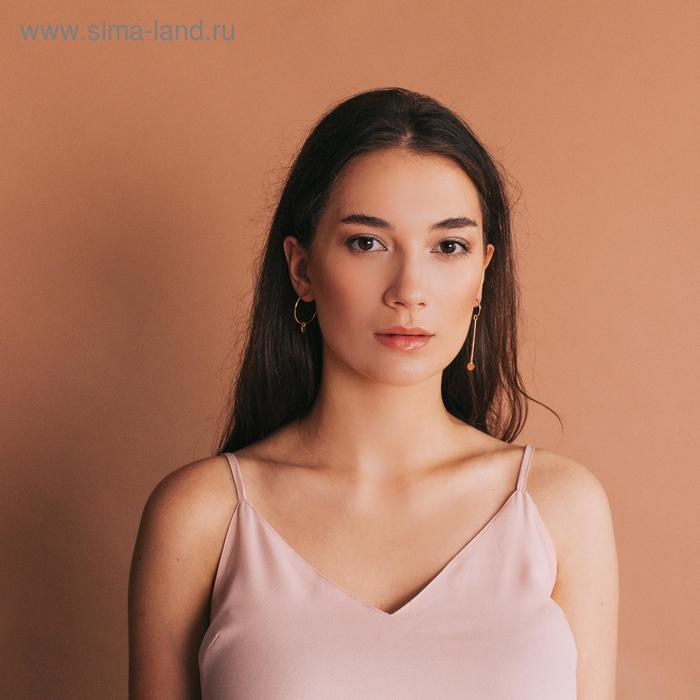 Серьги &laquo;Минимал&raquo; асимметрия мини, позолота