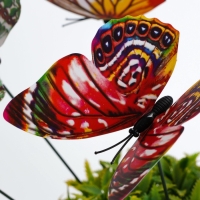 Набор штекеров "Бабочки светящиеся" в наборе 20шт, 9см