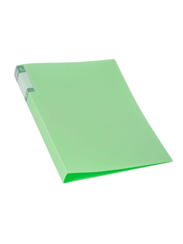 Папка с пружинным скоросшивателем А4, 700 мкм, 27 мм, Calligrata TOP Pastel, внутренний и торцевой карман, до 180 листов, фисташковый